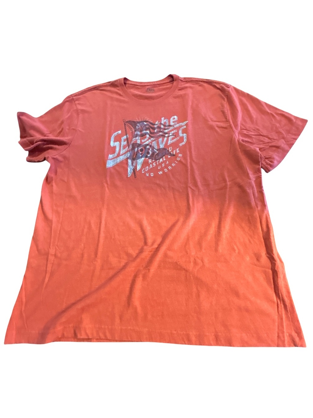 IZOD Saltwater Men’s XXL Coastal Graphic Tee Vintage Red